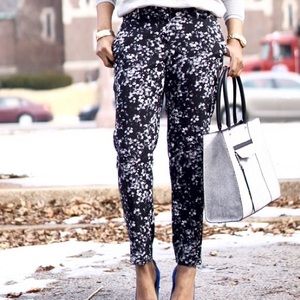 Ann Taylor Petite Floral Dress Pants